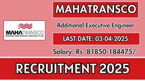 MAHATRANSCO Additional Executive Engineer Recruitment 2025 - Apply Online for 18 Posts