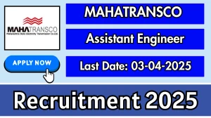 MAHATRANSCO Assistant Engineer Recruitment 2025 - Apply Online for 134 Posts