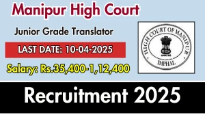 Manipur High Court Junior Grade Translator Recruitment 2025 - Apply Online