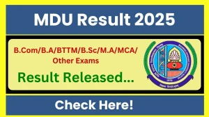 MDU Result 2025 Released at mdurtk.in Direct Link to Download 1st, 3rd, 4th, 5th, 6th, 7th Semester Result