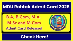 MDU Rohtak Admit Card 2025 OUT mdu.ac.in Check MDU Rohtak 1st, 3rd and 4th Semester Hall Ticket Details Here MDU Rohtak Admit Card 2025 OUT mdu.ac.in Check MDU Rohtak 1st, 3rd and 4th Semester Hall Ticket Details Here