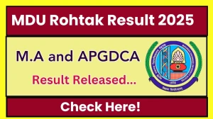 MDU Rohtak Result 2025 Released at mdu.ac.in Direct Link to Download 1st, 2nd, 5th, 7th and 9th Semester Result