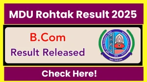 MDU Rohtak Result 2025 Released at mdu.ac.in Direct Link to Download UG Course Result MDU Rohtak Result 2025 Released at mdu.ac.in Direct Link to Download UG Course Result