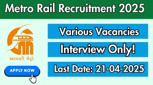 Metro Rail Recruitment 2025 - Apply Online for 5 CGM, GM Posts
