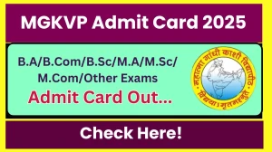 MGKVP Admit Card 2025 OUT mgkvp.ac.in Check MGKVP UG and PG Courses Hall Ticket Details Here MGKVP Admit Card 2025 OUT mgkvp.ac.in Check MGKVP UG and PG Courses Hall Ticket Details Here