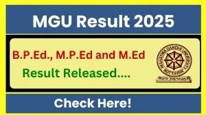 MGU Result 2025 Released at mgu.ac.in Direct Link to Download 1st, 2nd, 3rd, 4th and 6th Semester Result MGU Result 2025 Released at mgu.ac.in Direct Link to Download 1st, 2nd, 3rd, 4th and 6th Semester Result