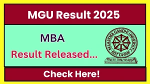 MGU Result 2025 Released at mgu.ac.in Direct Link to Download 3rd Semester Result MGU Result 2025 Released at mgu.ac.in Direct Link to Download 3rd Semester Result