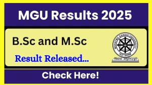 MGU Result 2025 Released at mgu.ac.in Direct Link to Download 4th Semester Result