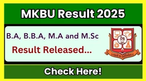 MKBU Result 2025 Released at mkbhavuni.edu.in Direct Link to Download 1st, 3rd and 5th Semester Result