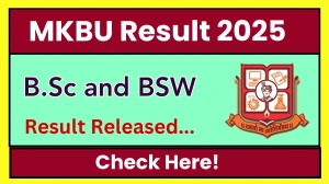 MKBU Result 2025 Released Out at mkbhavuni.edu.in Direct Link to Download 3rd and 5th Semester Result