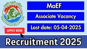 MoEF Associate Recruitment 2025 - Apply Offline