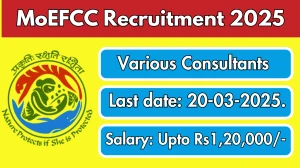 MoEFCC Various Consultants Recruitment 2025 - Apply Offline for 07 Posts
