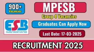 MPESB Group 4 Recruitment 2025 - Apply Online for 956 Posts