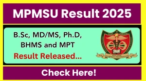 MPMSU Result 2025 Released at mpmsu.edu.in Direct Link to Download UG and PG Courses Result MPMSU Result 2025 Released at mpmsu.edu.in Direct Link to Download UG and PG Courses Result