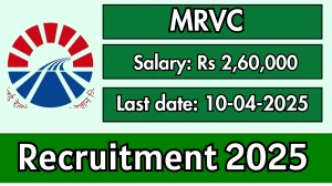 MRVC Various Manager Recruitment 2025 - Apply Offline