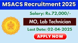 MSACS MO, Lab Technician Recruitment 2025 - Apply Offline for 2 Posts