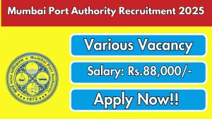 Mumbai Port Authority Dietician cum Catering Officer Recruitment 2025 - Apply Offline for 1 Posts