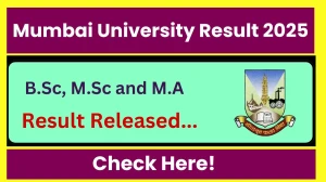Mumbai University Result 2025 Out at mu.ac.in Direct Link to Download 1st and 3rd Semester Result