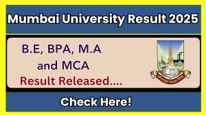 Mumbai University Result 2025 Released at mu.ac.in Direct Link to Download 1st, 3rd and 7th Semester Result