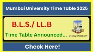 Mumbai University Time Table 2025 Announced @ mu.ac.in Details Here