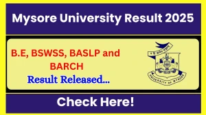 Mysore University Result 2025 Out at uni-mysore.ac.in Direct Link to Download 3rd, 5th, 6th, 9th and 10th Semester Result