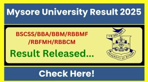 Mysore University Result 2025 Released at results.uomexam.com Direct Link to Download Odd Semester Result