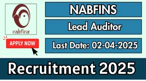 NABFINS Lead Auditor Recruitment 2025 - Apply Online NABFINS Lead Auditor Recruitment 2025 - Apply Online
