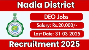 Nadia District Data Entry Operators Recruitment 2025 - Apply Online for 4 Posts