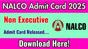 NALCO Non Executive Admit Card 2025 OUT nalcoindia.com