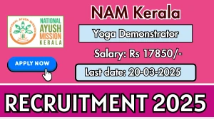 NAM Kerala Yoga Demonstrator Recruitment 2025 - Apply Offline