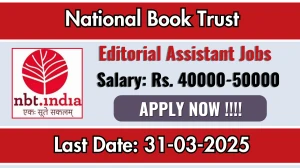 National Book Trust Editorial Assistant Recruitment 2025 - Apply Offline National Book Trust Editorial Assistant Recruitment 2025 - Apply Offline
