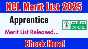 NCL Apprentice Merit List 2025 Declared @ nclcil.in, Check NCL Merit List Here
