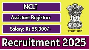 NCLT Assistant Registrar Recruitment 2025 - Apply Online