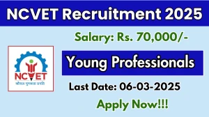 NCVET Young Professionals Recruitment 2025 - Apply Online NCVET Young Professionals Recruitment 2025 - Apply Online