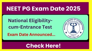 NEET PG Exam Date 2025 Announced natboard.edu.in Check Exam Date Here
