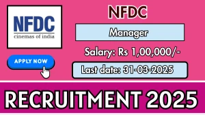 NFDC Manager Recruitment 2025 - Apply Offline