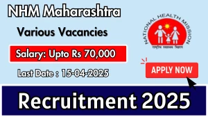 NHM Maharashtra Recruitment 2025 - Apply Offline for 94 Staff nurses, MO and Other Posts