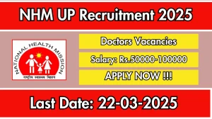 NHM UP MBBS Doctors/ Dentists Recruitment 2025 - Apply Offline for 26 Posts