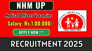 NHM UP MO Recruitment 2025 - Apply Offline for 17 Posts