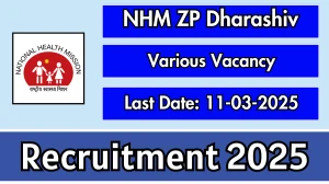 NHM ZP Dharashiv Various Posts Recruitment 2025 - Apply Offline for 22 Posts