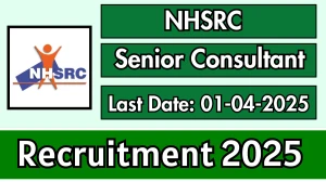 NHSRC Senior Consultant Recruitment 2025 - Apply Online