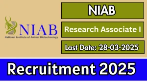 NIAB Research Associate I Recruitment 2025 - Apply Offline NIAB Research Associate I Recruitment 2025 - Apply Offline