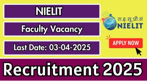 NIELIT Faculty Recruitment 2025 - Apply Offline