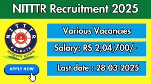 NITTTR Assistant Professor, Associate Professor Recruitment 2025 - Apply Online