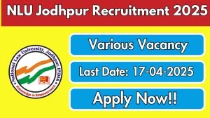 NLU Jodhpur Assistant Librarian, Deputy Librarian and More Recruitment 2025 - Apply Online for 23 Posts