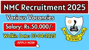 NMC Contract Publicity Advisor Recruitment 2025 – Walk in for 1 Posts