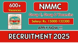 NMMC Recruitment 2025 - Apply Online for 620 Group C, Group D Posts Before May 11 NMMC Recruitment 2025 - Apply Online for 620 Group C, Group D Posts Before May 11