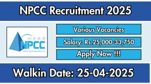 NPCC Assistant, Junior Engineer and More Recruitment 2025 – Walk in for 13 Posts NPCC Assistant, Junior Engineer and More Recruitment 2025 – Walk in for 13 Posts