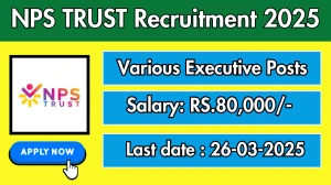 NPS TRUST Executive, Senior Executive Recruitment 2025 - Apply Offline for 05 Posts