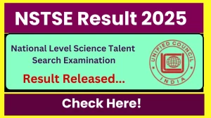 NSTSE Result 2025 Out at unifiedcouncil.com How to check Results Here